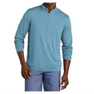 NEW TRAVIS MATTHEW coto performance 1/4 zip jacket in brilliant blue heath